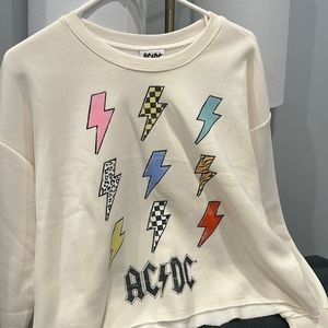 Cropped ACDC crew neck